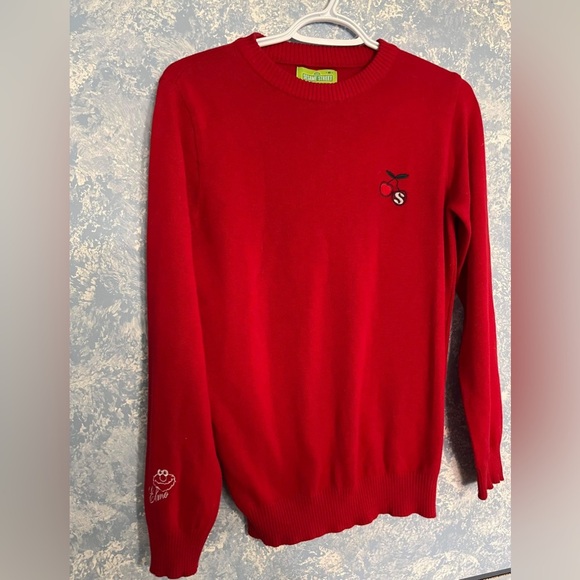 Sesame Street Elmo Sweater with cherries - Picture 1 of 5